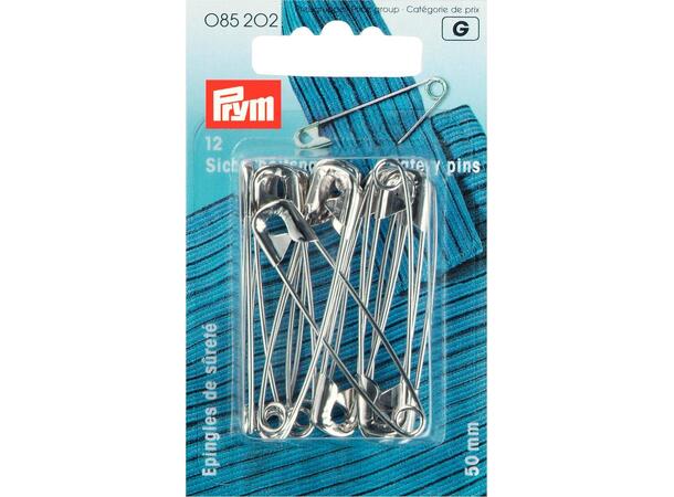 Sikkerhetsnåler 12 x 50 mm No. 3 sølv